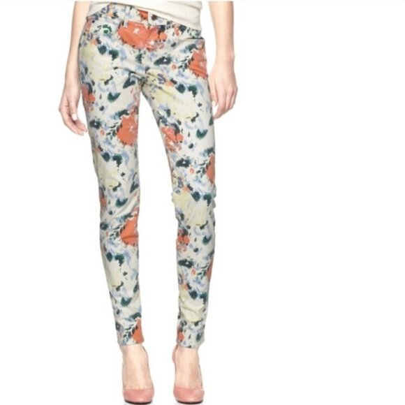 NWT Gap Large Floral Printed Legging Jeans Size 24 - Picture 6 of 6
